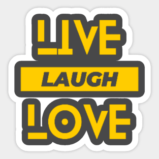 Live, Laugh, love Sticker